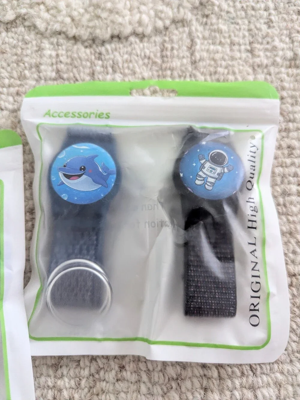 Apple AirTag Two Pack with Colorful Silicone Charms and Strap Holders For Kids